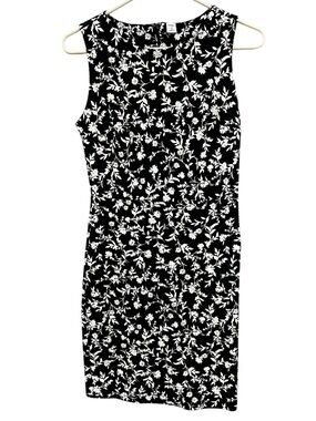 Old Navy Black & White Floral Sleeveless Dress XS